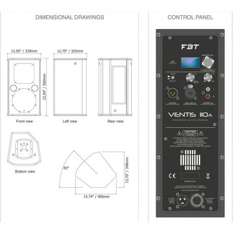  FBT VENTIS 110A Активная акустическая система фото 2